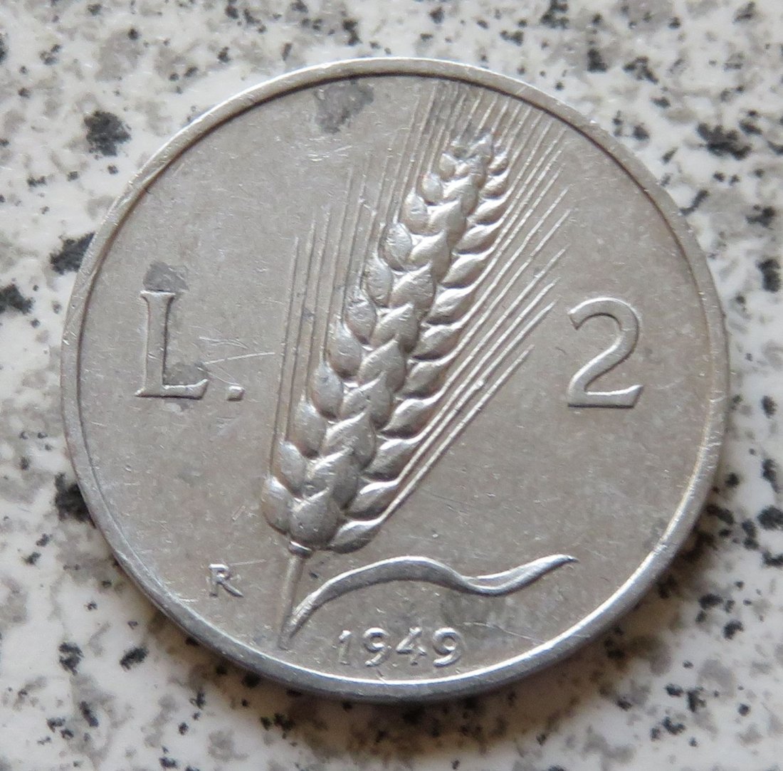  Italien 2 Lire 1949 R   