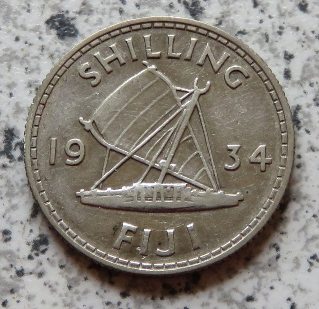  Fiji 1 Shilling 1934   