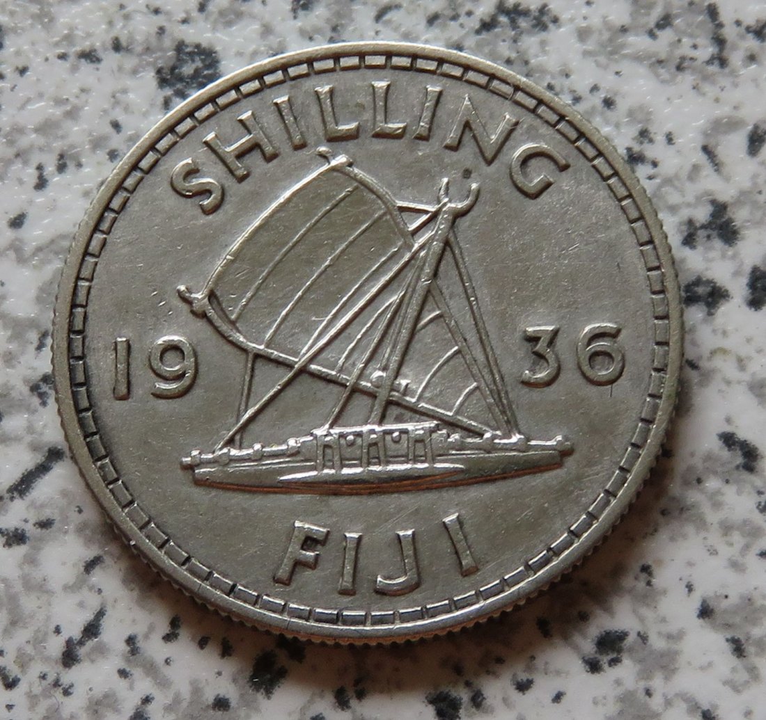  Fiji 1 Shilling 1936   