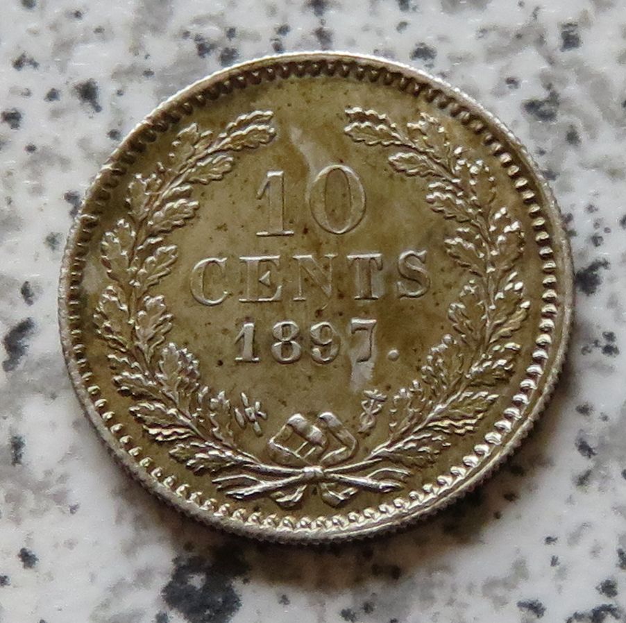  Niederlande 10 Cents 1897   