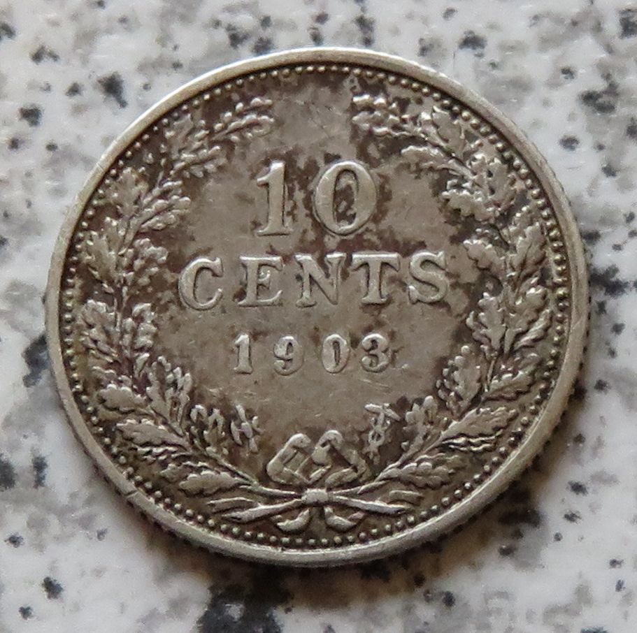  Niederlande 10 Cents 1903   
