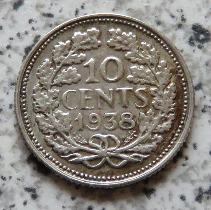  Niederlande 10 Cents 1938   