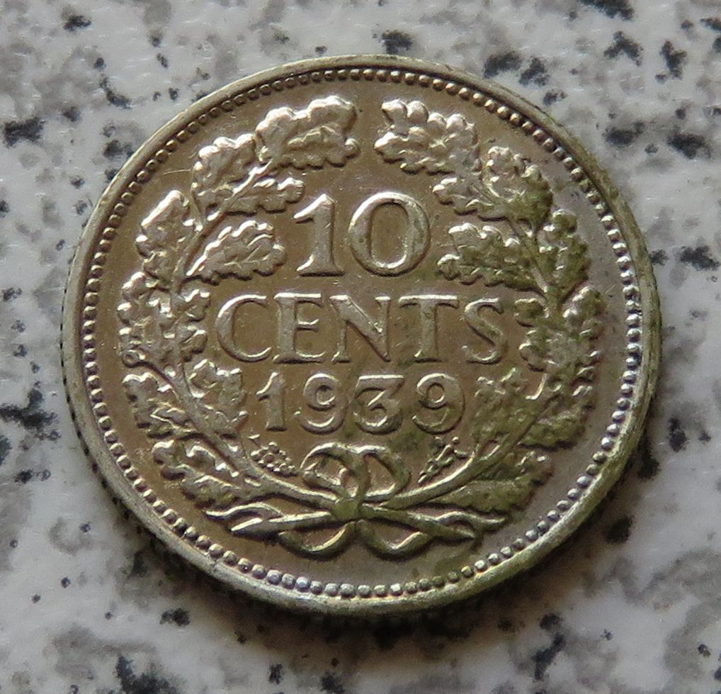  Niederlande 10 Cents 1939   
