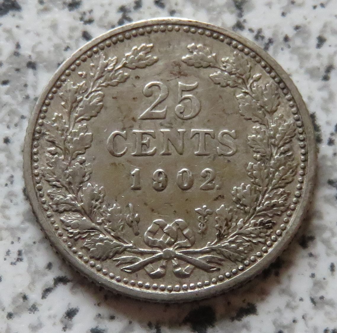  Niederlande 25 Cents 1902   