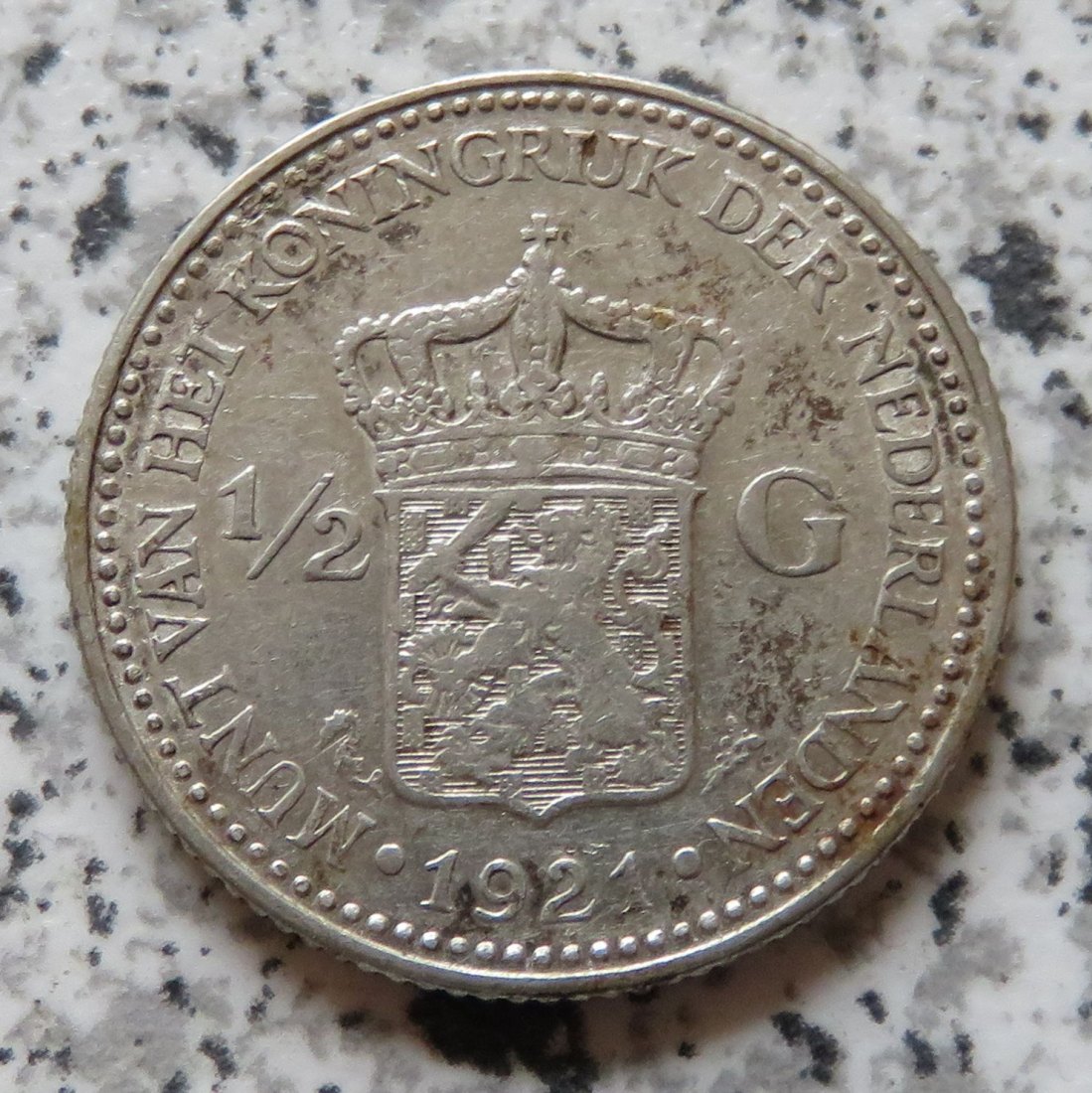  Niederlande 1/2 Gulden 1921   