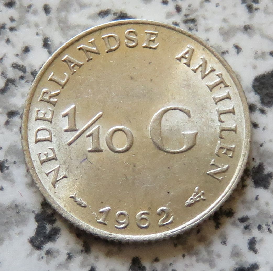  Niederländische Antillen 1/10 Gulden 1962   