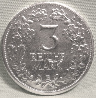  3 Reichsmark 1931 E, J 349   