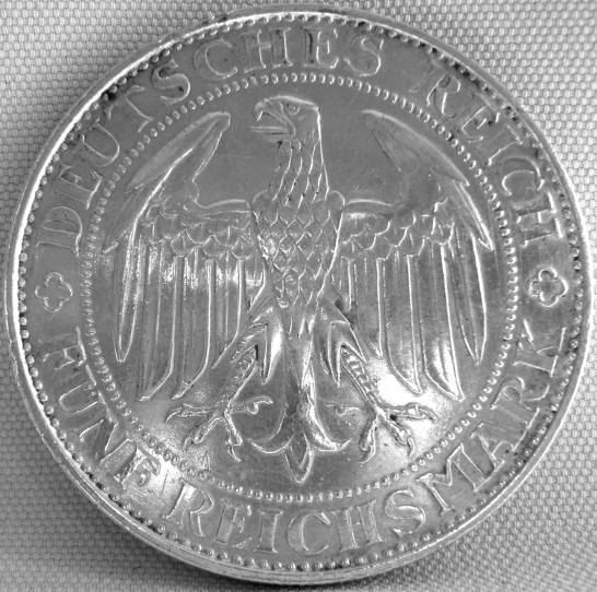  5 Reichsmark 1929 E Meissen, J 339   