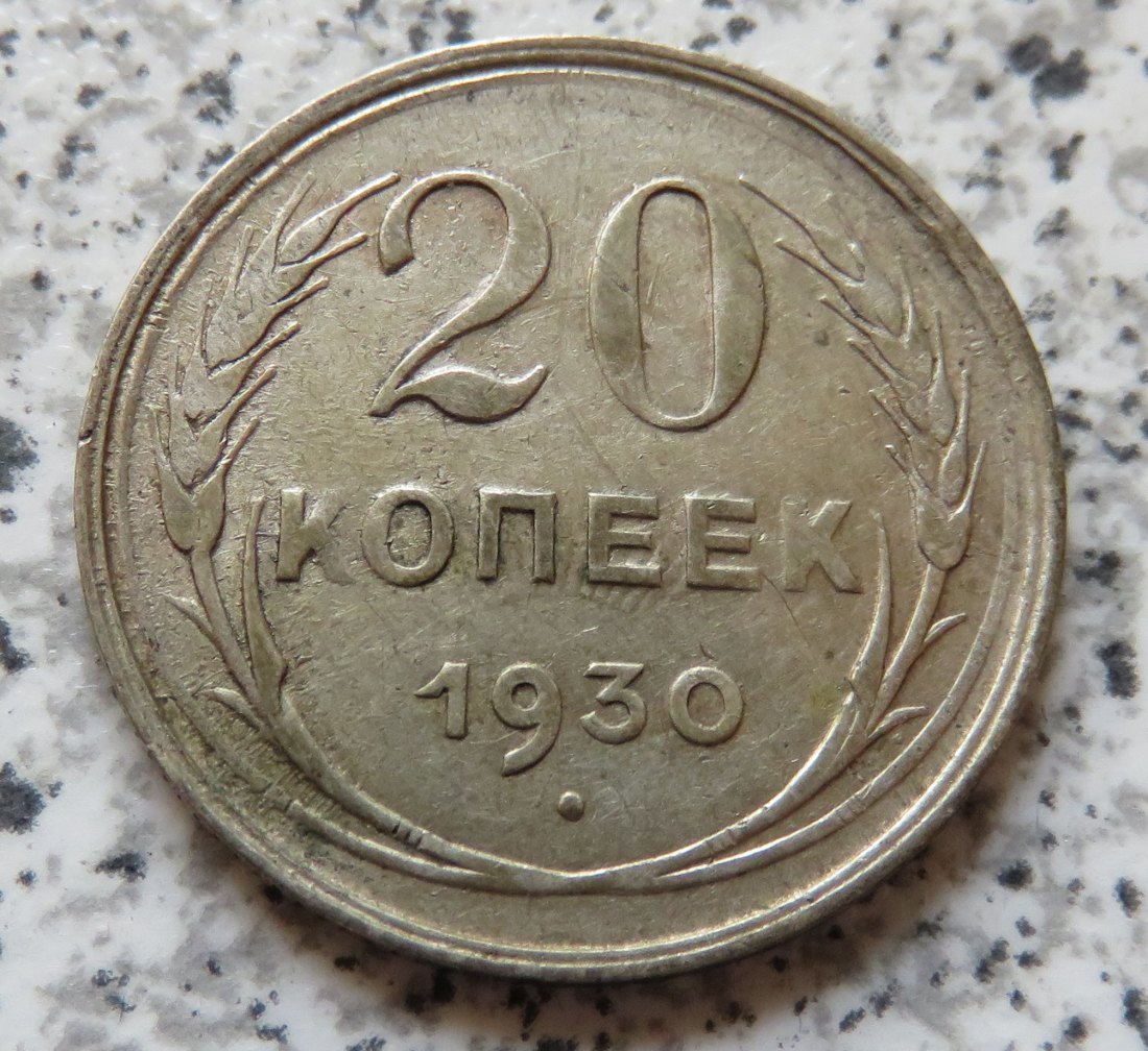  Sowjetunion 20 Kopeken 1930   