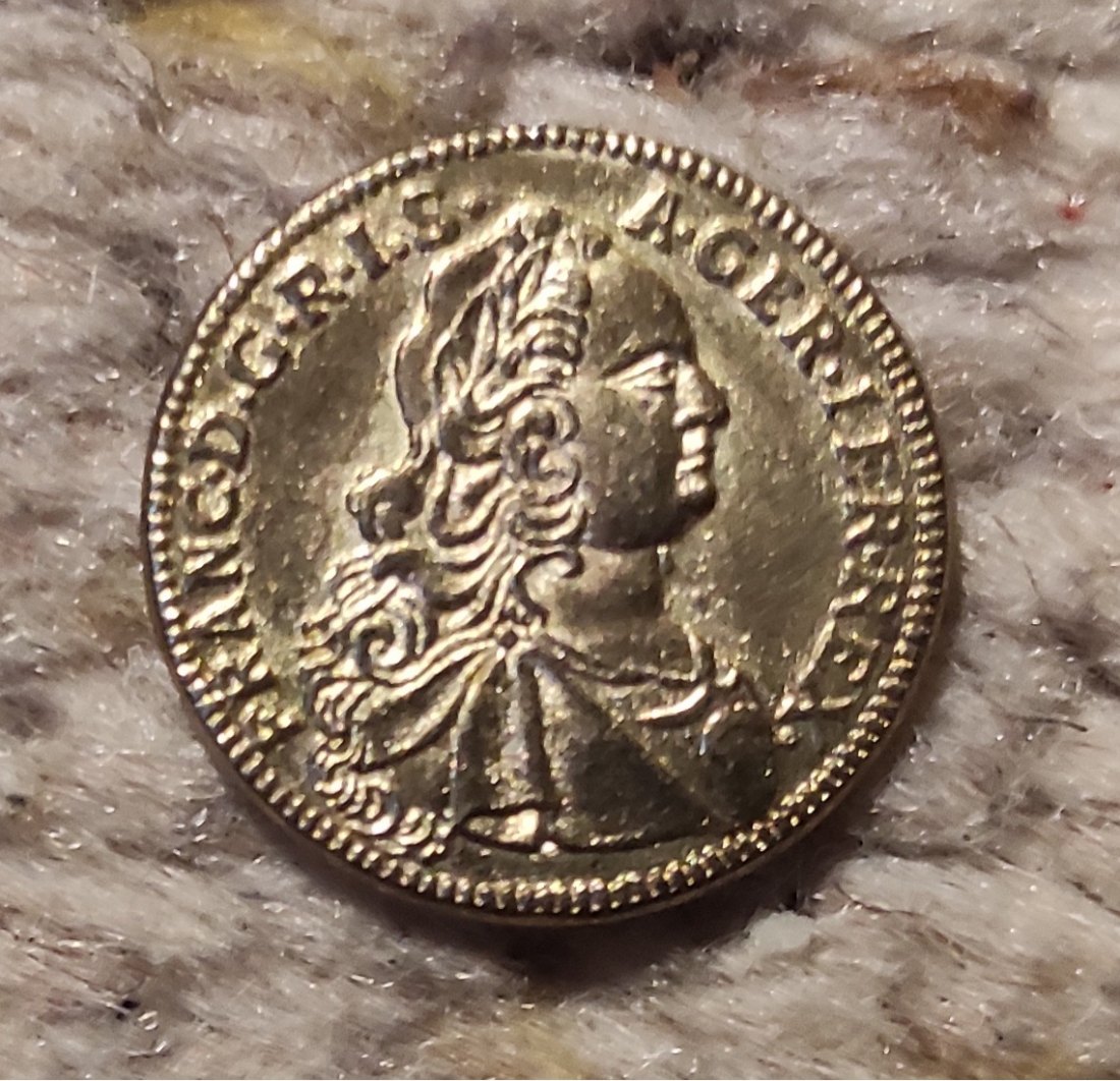  Frankreich Jeton 1752 François I Reproduktion 1983   