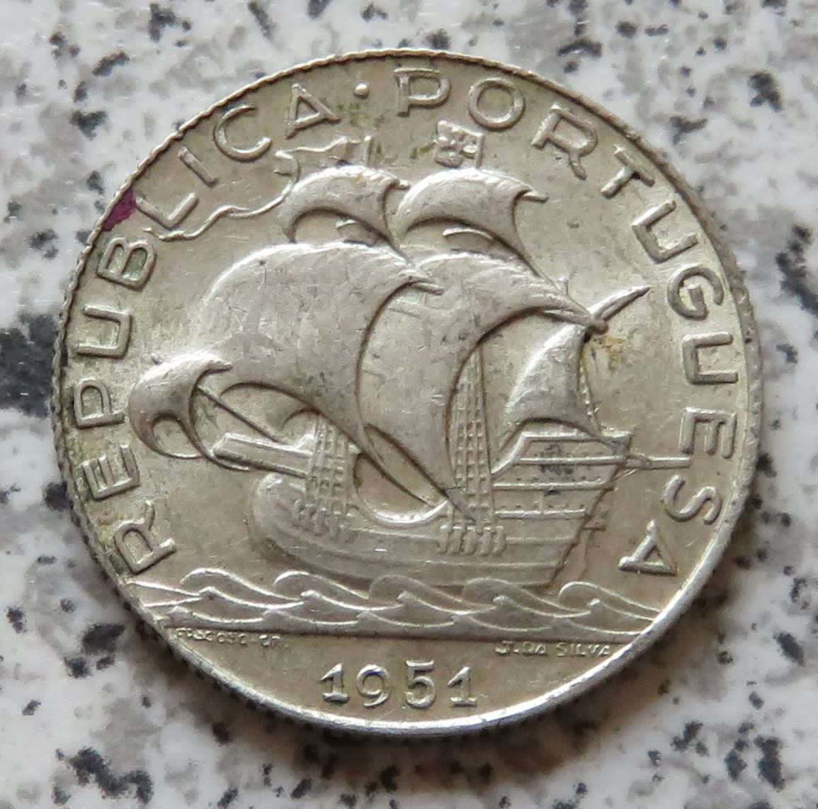  Portugal 2,5 Escudos 1951   