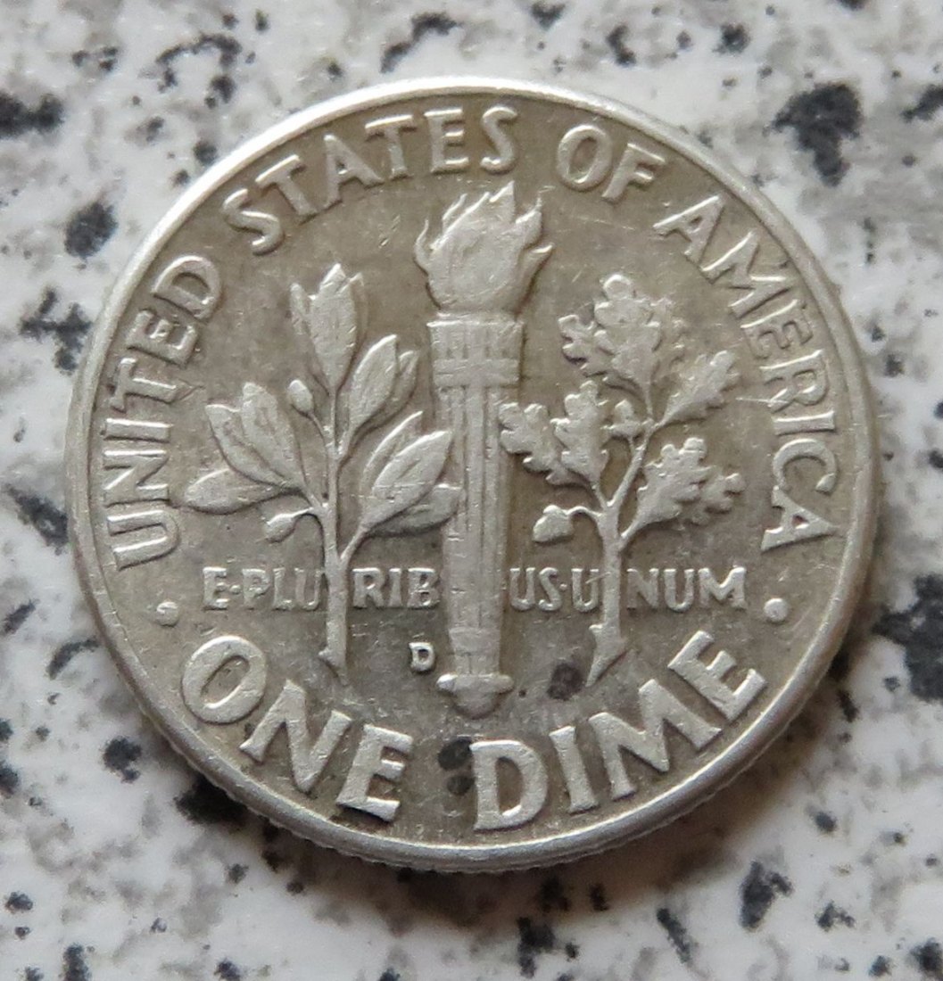  USA 10 Cents 1962 D / USA 1 Dime 1962 D   