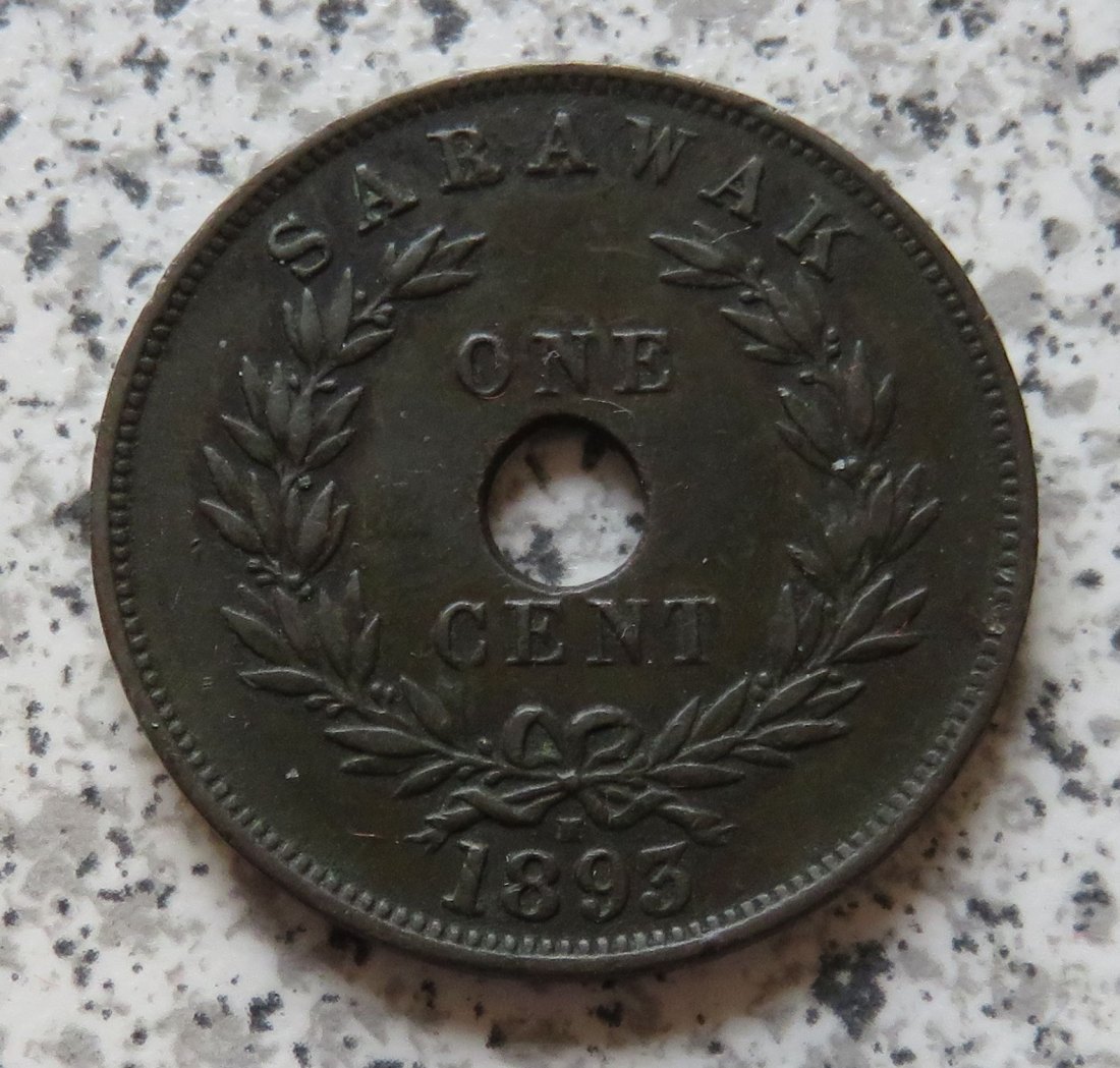  Sarawak 1 Cent 1893   