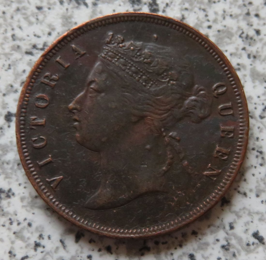  Straits Settlement 1 Cent 1876   