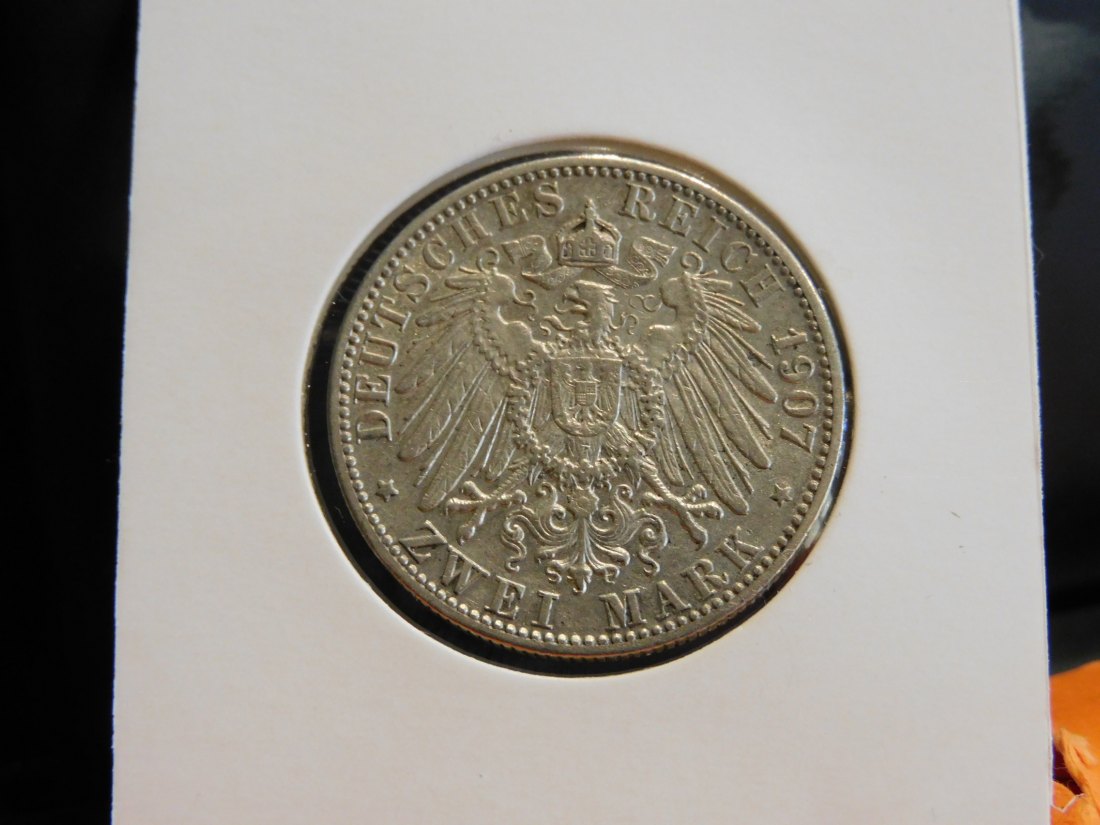  GERMANY 2 MARK 1907 BADEN.GRADE-PLEASE SEE PHOTOS.   