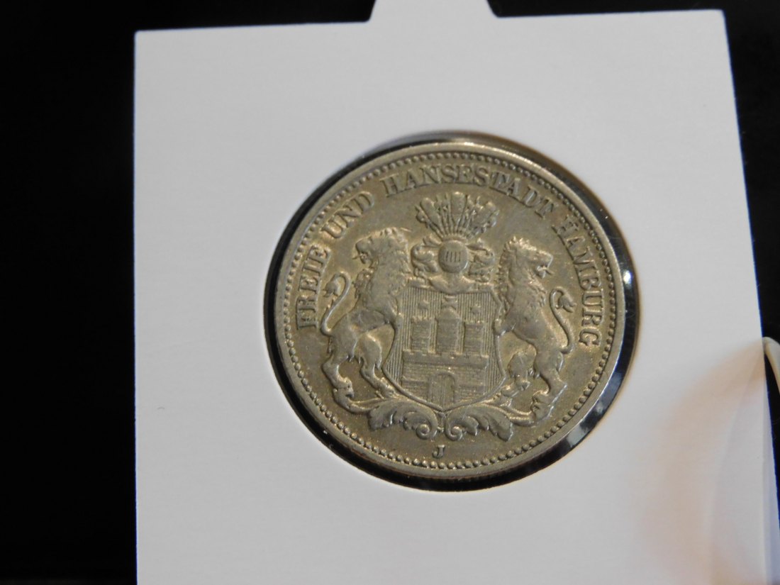  GERMANY 2 MARK 1904 HAMBURG.GRADE-PLEASE SEE PHOTOS.   