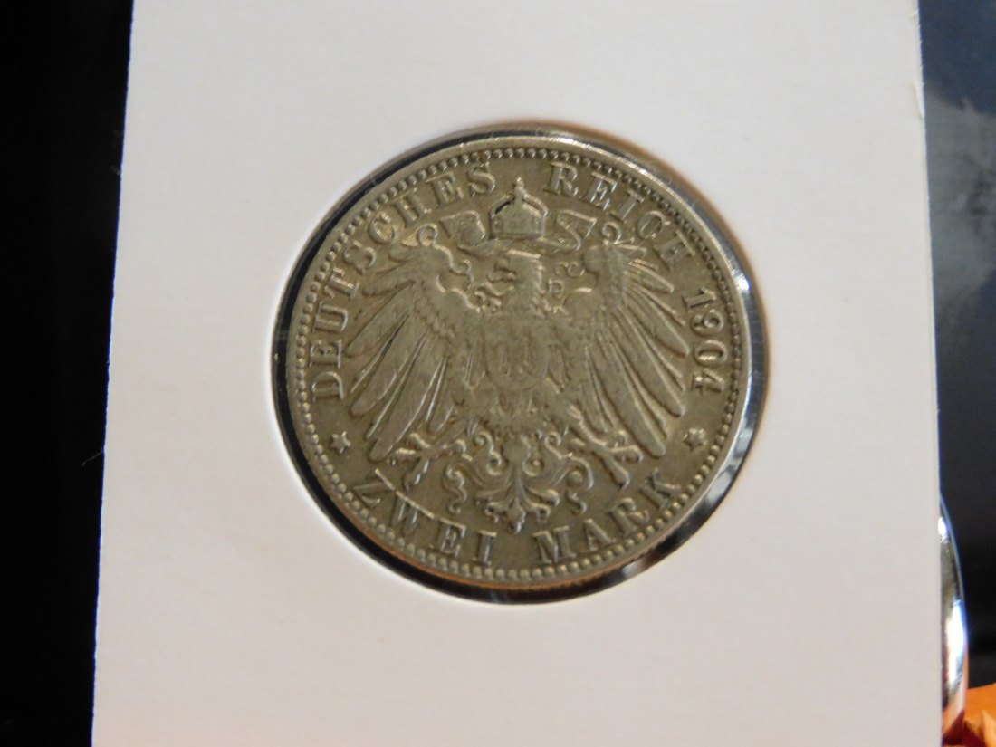  GERMANY 2 MARK 1904 HAMBURG.GRADE-PLEASE SEE PHOTOS.   