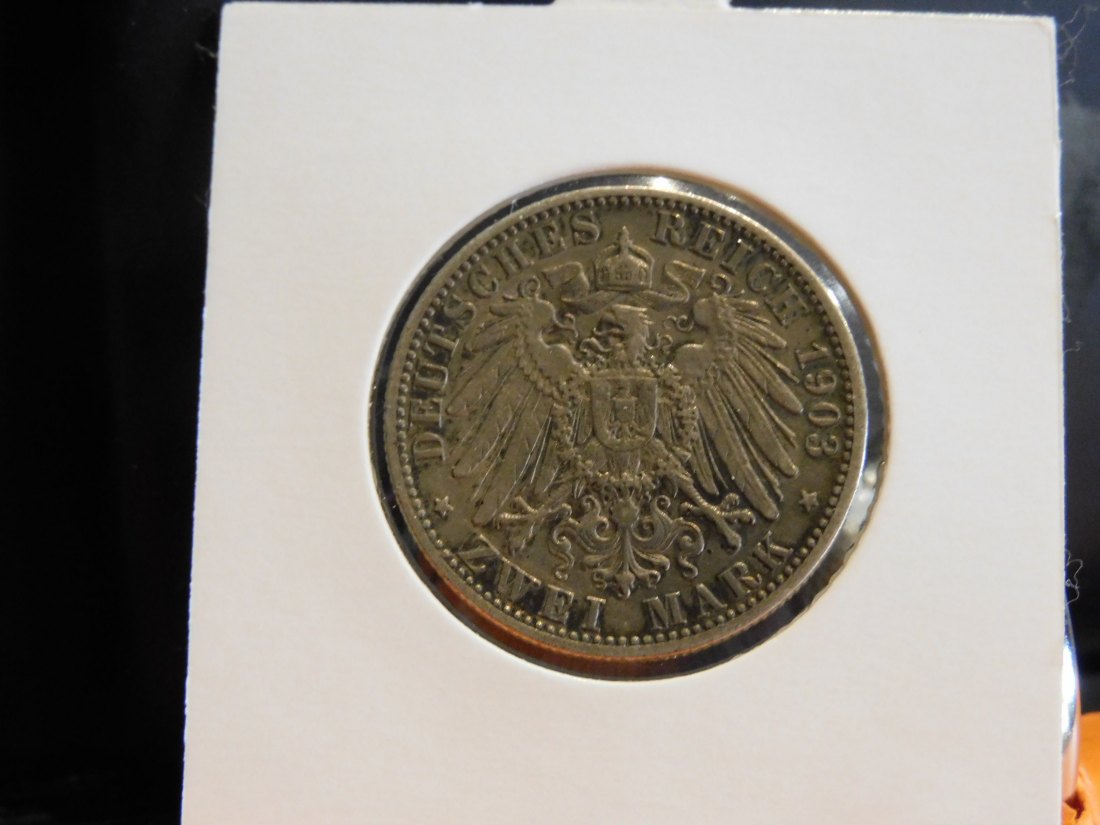  GERMANY 2 MARK 1903 WURTTEMBERG.GRADE-PLEASE SEE PHOTOS.   