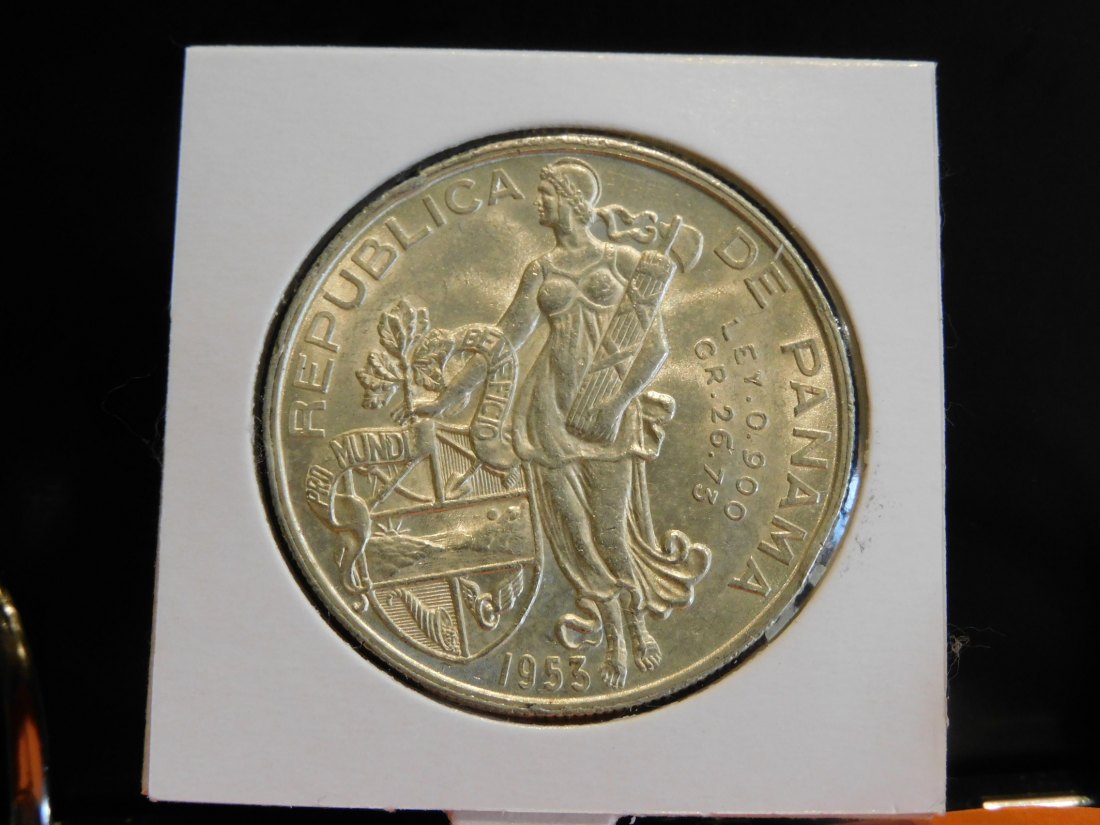  PANAMA 1 BALBOA 1953.GRADE-PLEASE SEE PHOTOS.   