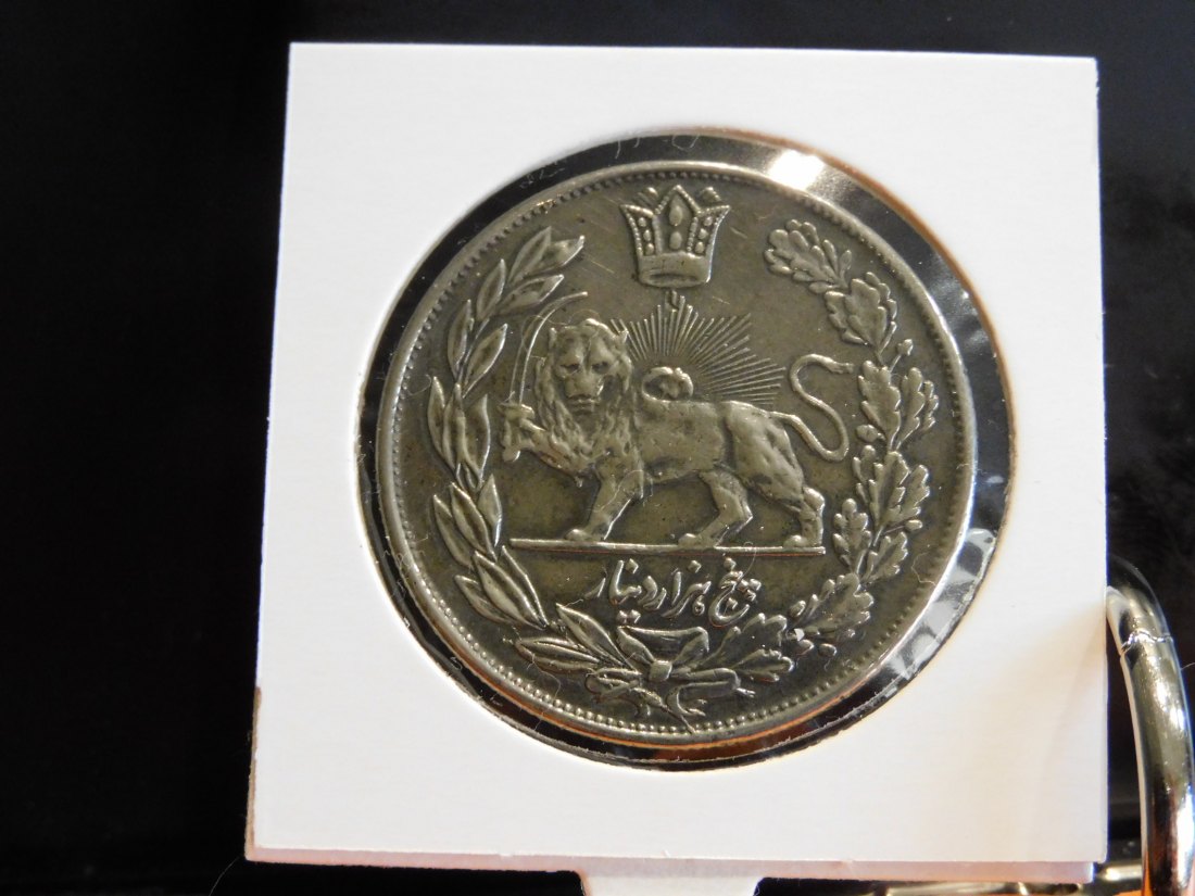  IRAN 5000 DINARS 1916.GRADE-PLEASE SEE PHOTOS.   