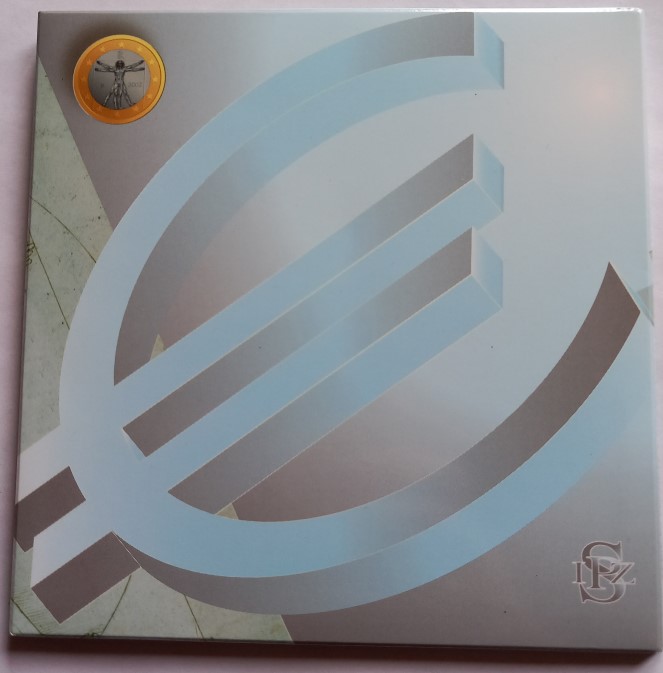  Italien Offizieller Euro-KMS  2005  im Original-Folder plus 5 Euro Silber   