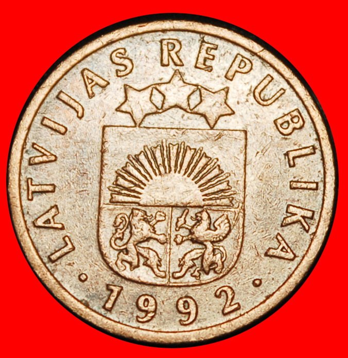 Ⰿ GERMANY (1992-2008): latvia (ex. the USSR, russia) ★ 1 SANTIM 1992! ERROR!★LOW START ★ NO RESERVE!   