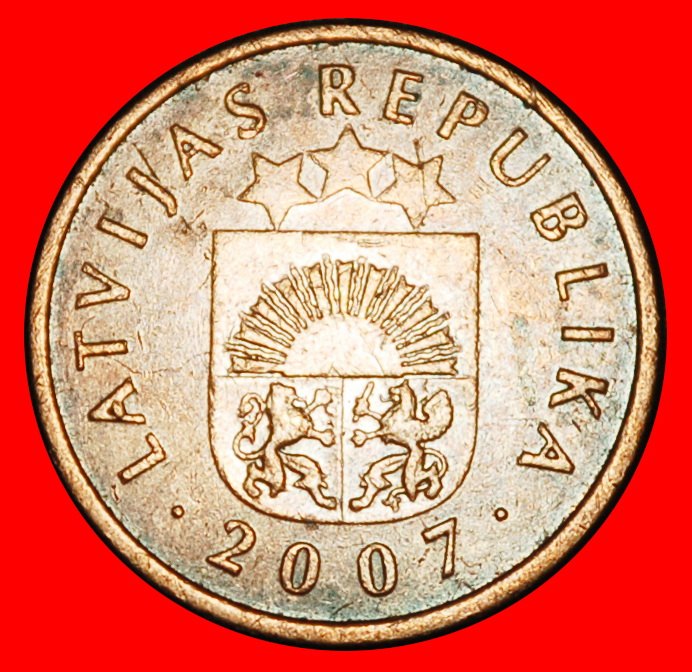  Ⰿ FINLAND (1992-2008): latvia (ex. the USSR, russia) ★ 1 SANTIM 2007 ERROR!★LOW START ★ NO RESERVE!   