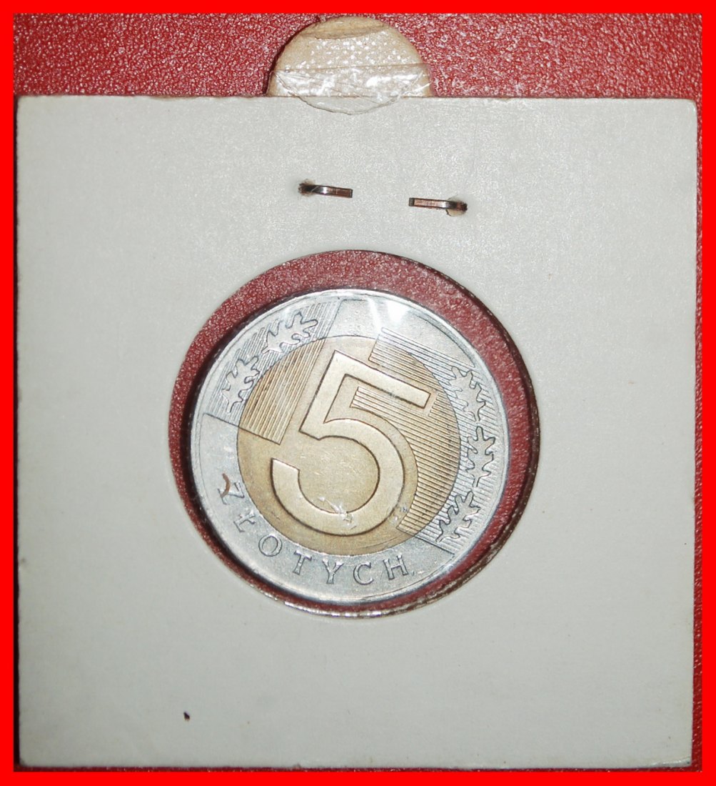 Ⰿ PRIVATE MINT (1994-2025): POLAND★5 ZLOTYS 1994 DIES I A★BI-METALLIC★HOLDER★LOW START ★ NO RESERVE!