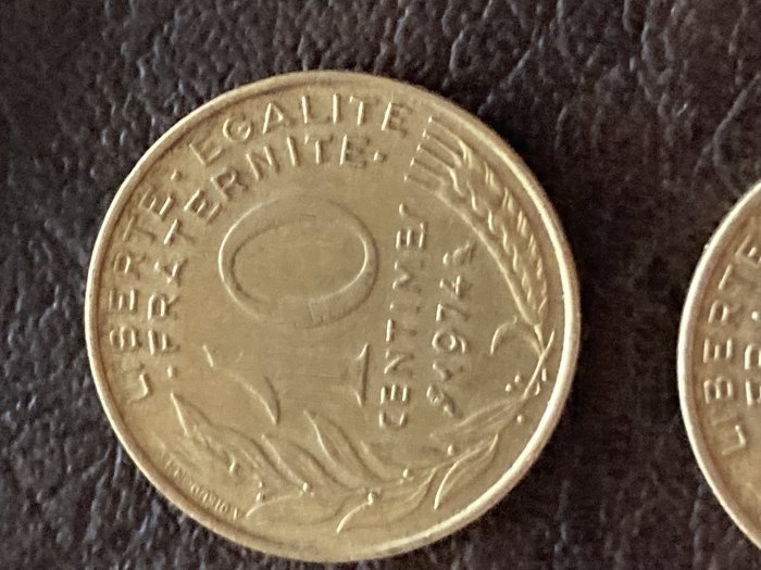  Münze Münzen Umlaufmünze Frankreich 10 Centimes 1974   