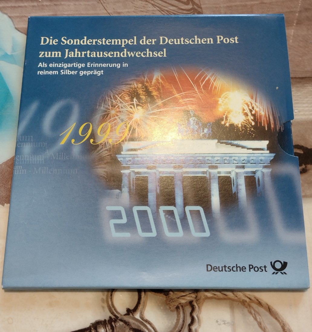  Millenium, 2 Stempel aus Silber, je 20gramm AG 999 im schuber   