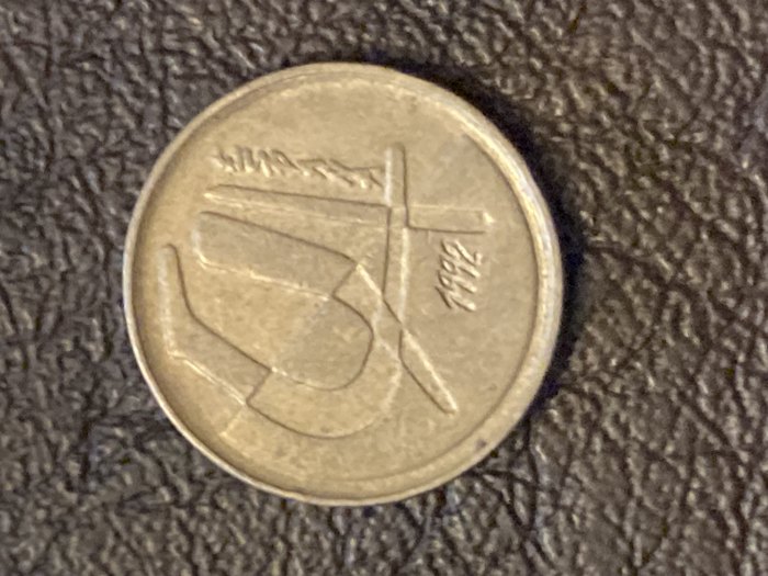  Münze Münzen Umlaufmünze Spanien 5 Pesetas 1992   