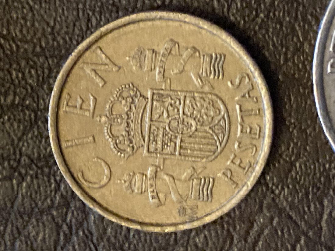  Münze Münzen Umlaufmünze Spanien 100 Pesetas 1986   