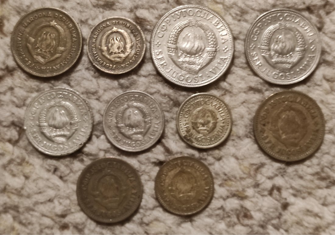  Set 281: Jugoslawien Münzlot mit 10 verschiedenen Münzen   