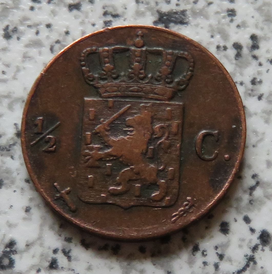  Niederlande 1/2 Cent 1867   