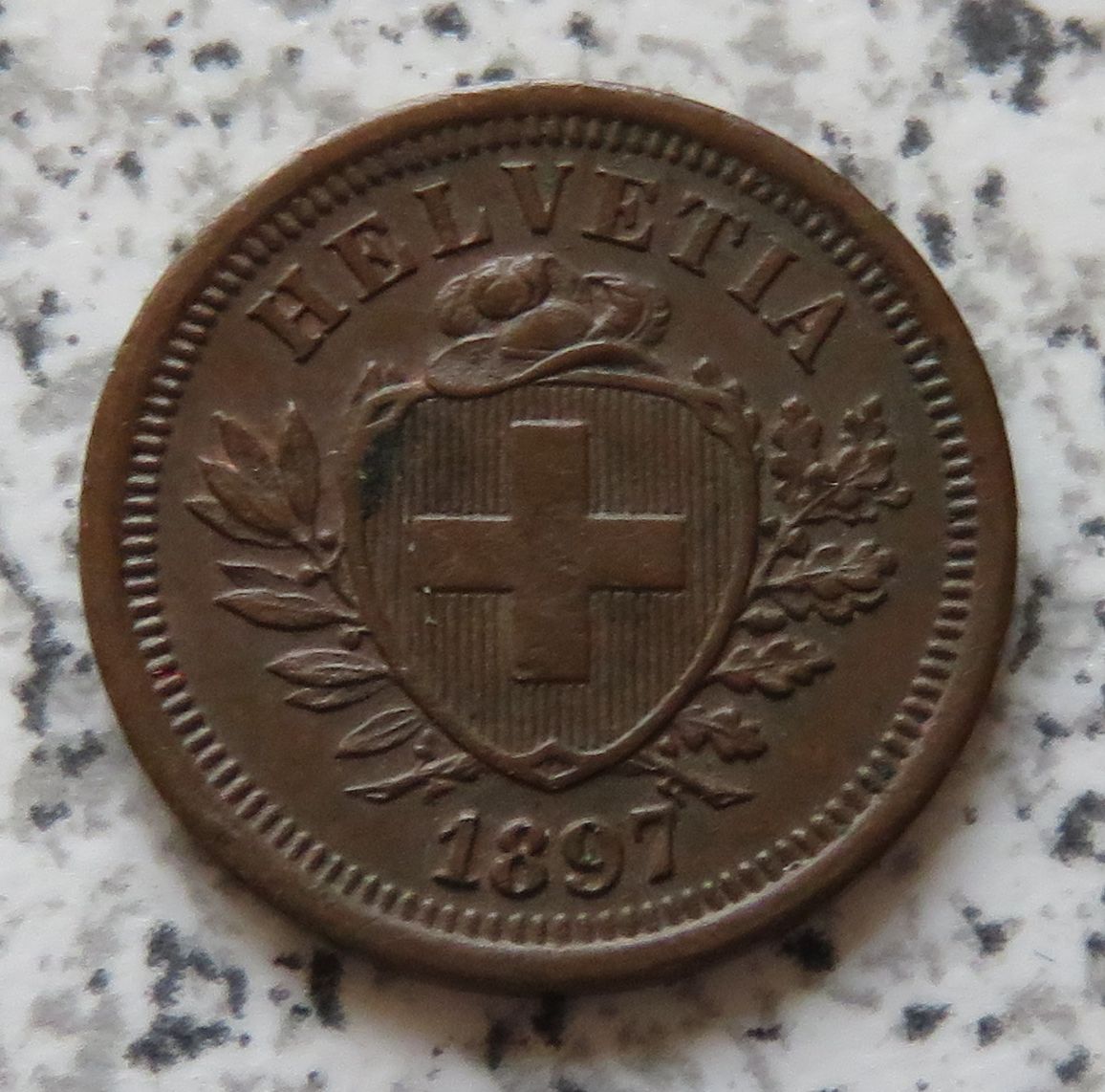  Schweiz 1 Rappen 1897 B   