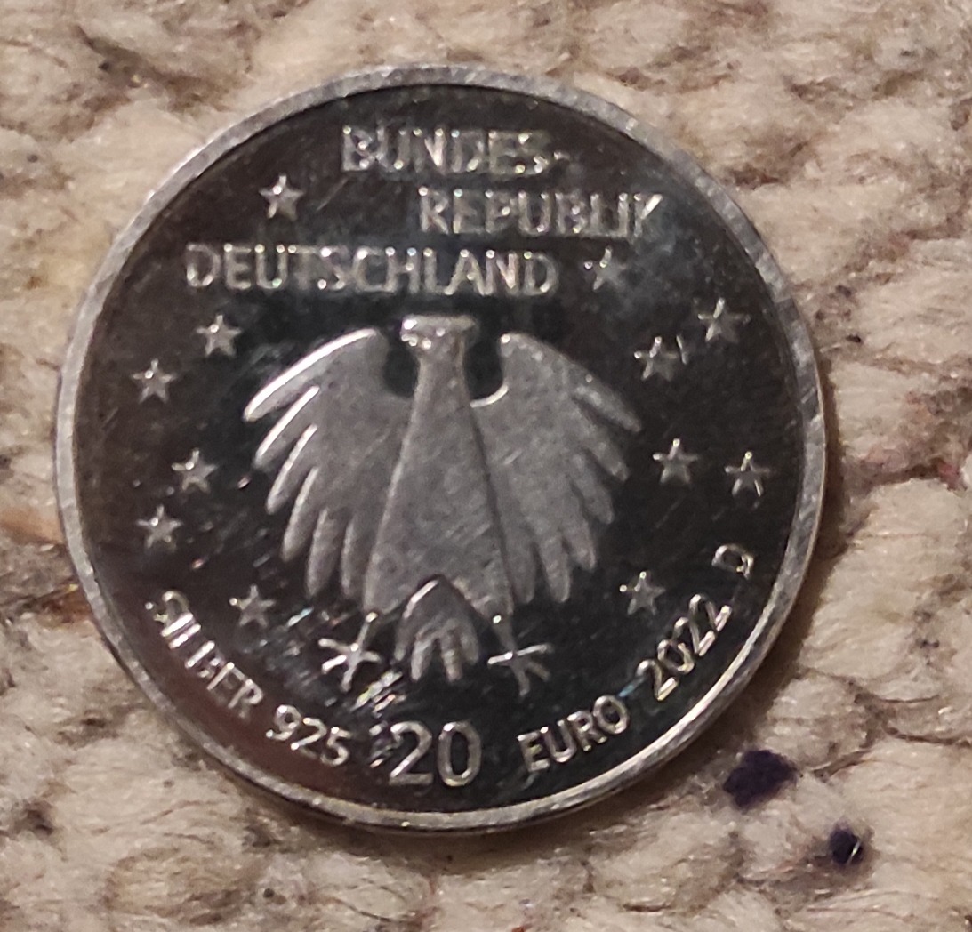  Deutschland 20 € 2022 D, 50 Jahre Deutsches Kinderhilfswerk   