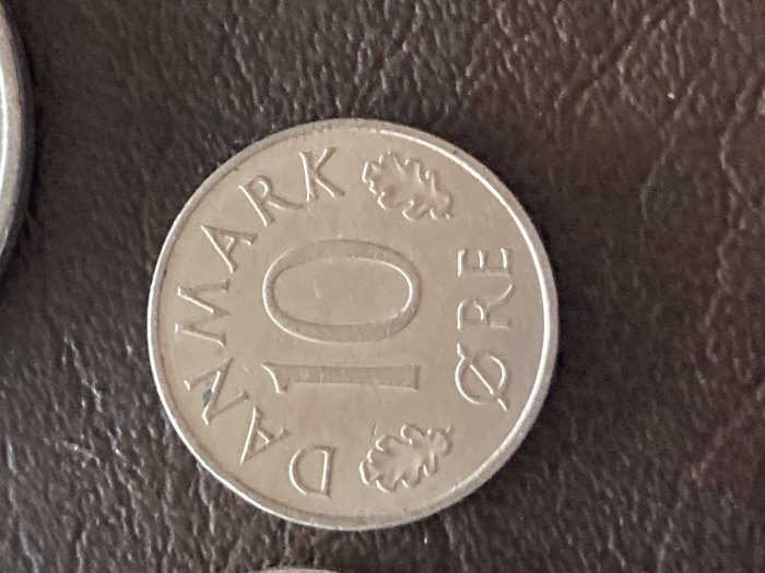  Münze Münzen Umlaufmünze Dänemark 10 Öre 1981   