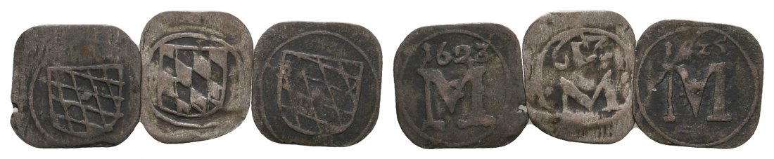  Altdeutschland; 3 Kleinmünzen   