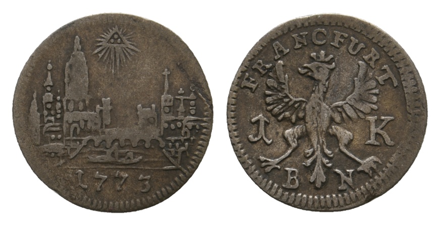  Altdeutschland; Kleinmünze 1773   