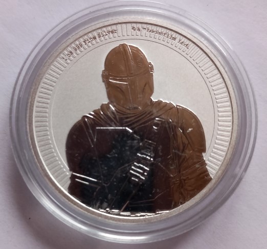  Niue Star Wars  2 Dollar 2021 The Mandalorian  1 Oz Silber 31,1 gr   