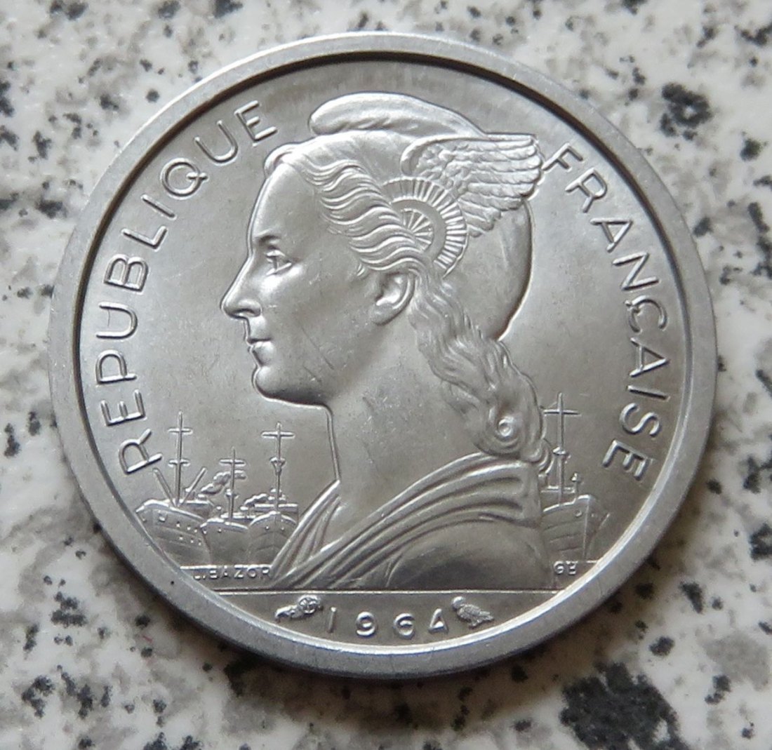  Reunion 1 Franc 1964   