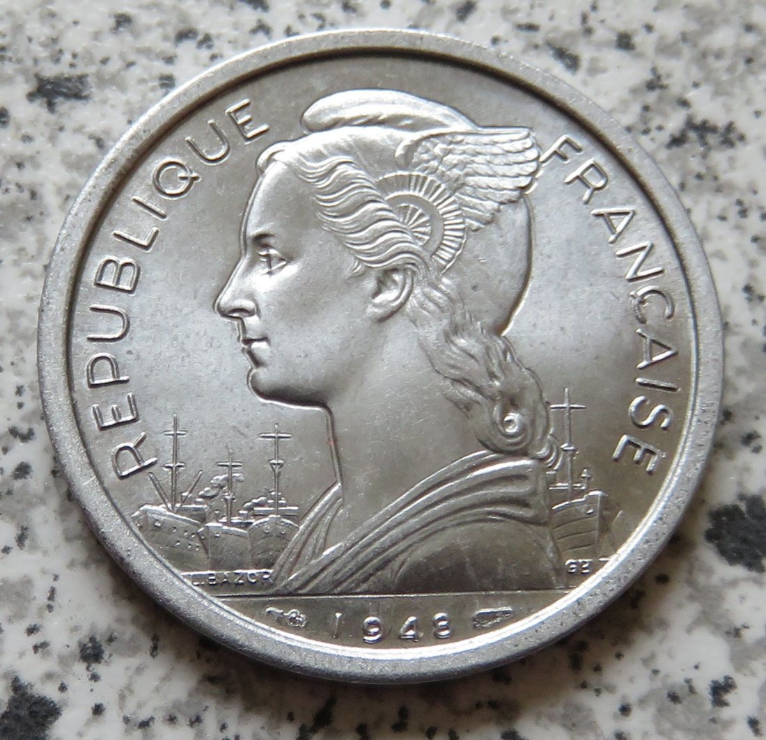  Reunion 2 Francs 1948   