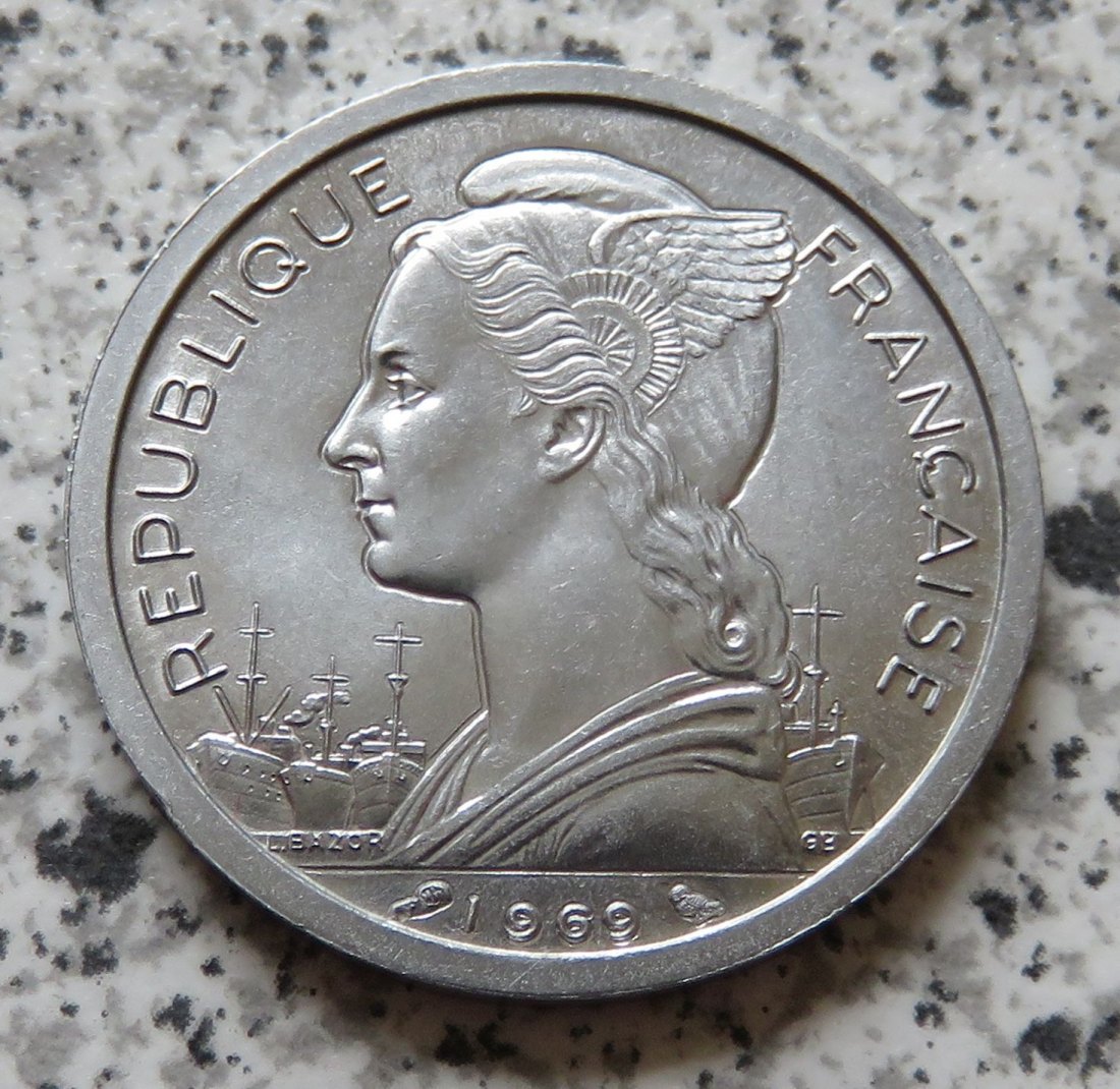  Reunion 2 Francs 1969   