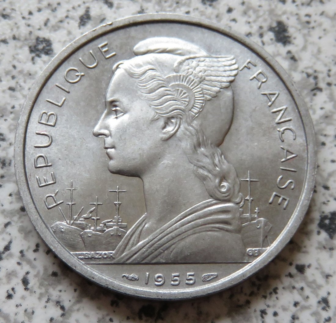  Reunion 5 Francs 1955   