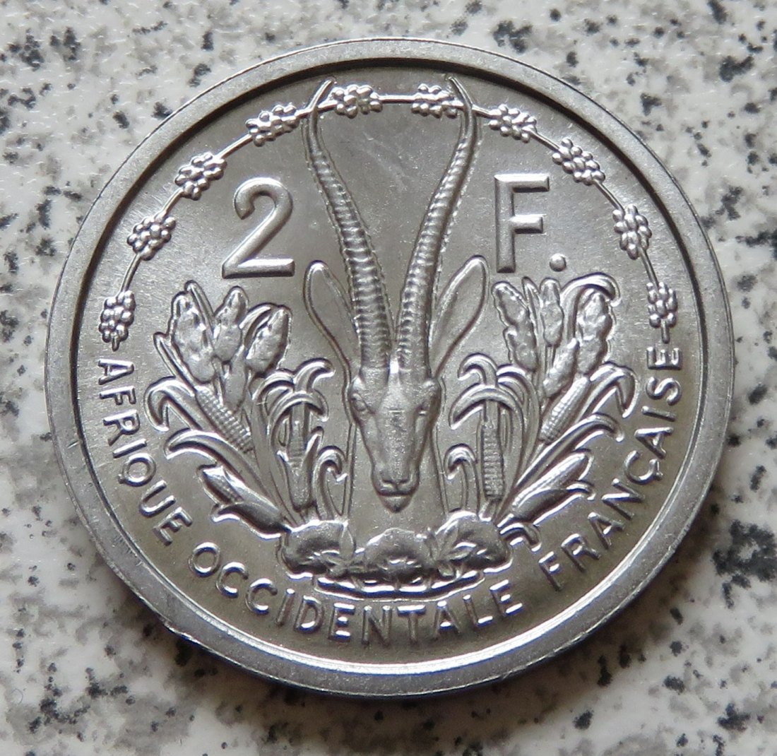  Französisch Westafrika 2 Francs 1948   
