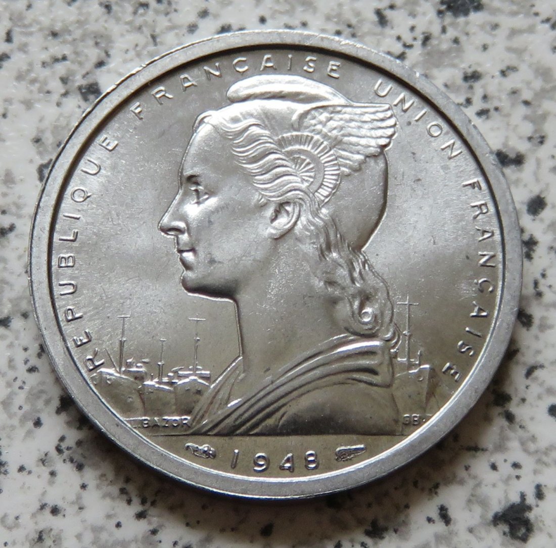  Französisch Westafrika 2 Francs 1948   