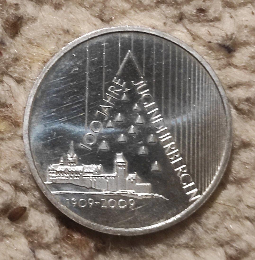  Deitschland 10 € 2009 Silber 100 Jahre Jugendherbergen   