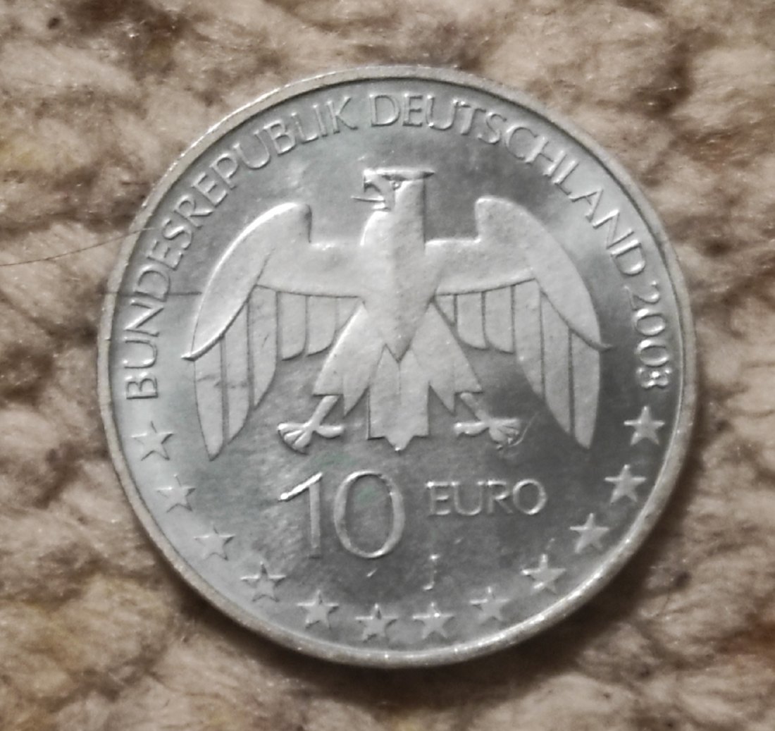  Deutschland 10 € 2003 SILBER Geburt von Justus von Liebig   