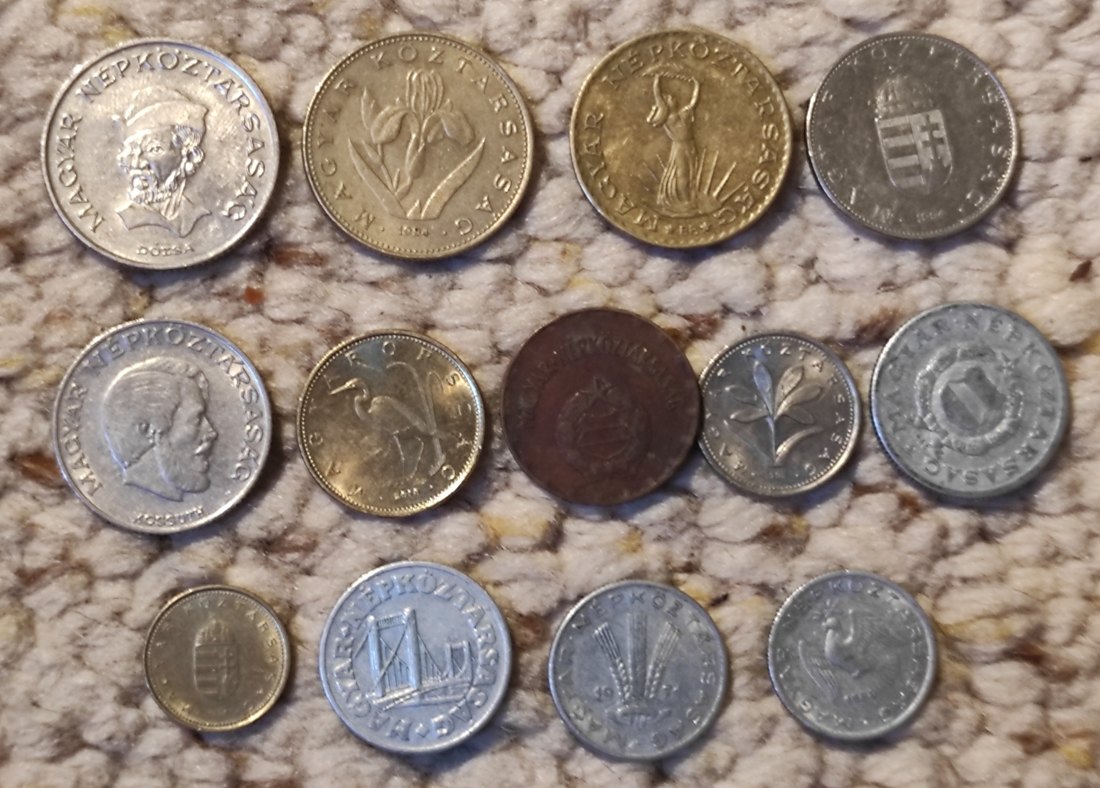  Set 17: Ungarn Münzlot mit 13 verschiedene Münzen   