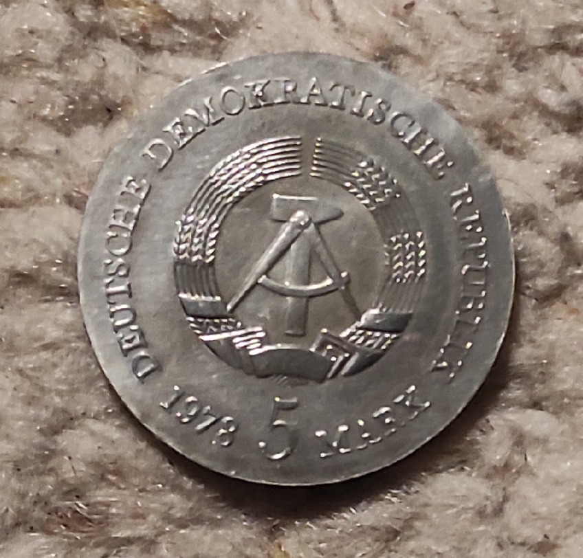  DDR 5 Mark 1985 Zwinger Dresden   